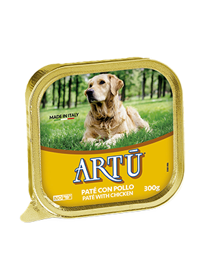 artu cane umido pate con pollo