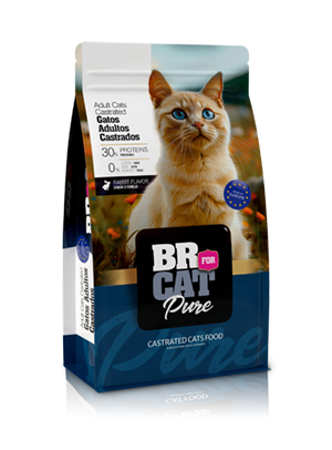 br for cat pure adult cats castrated rabbit flavor