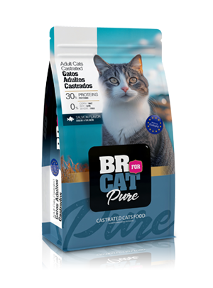 br for cat pure adult cats castrated salmon flavor