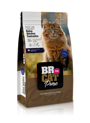br for cat pure adult cats castrated turkey flavor