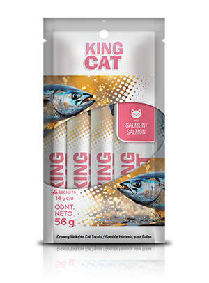king- cat pack x 4 sachets salmon